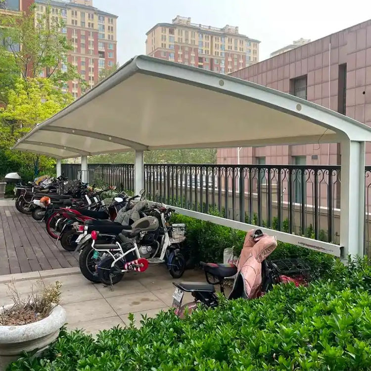 洪湖市膜结构电动车棚